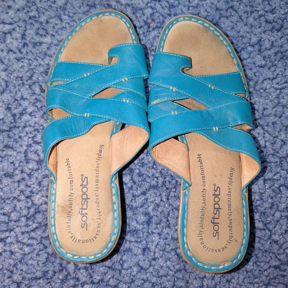 Softspots Women's Blue Sandals